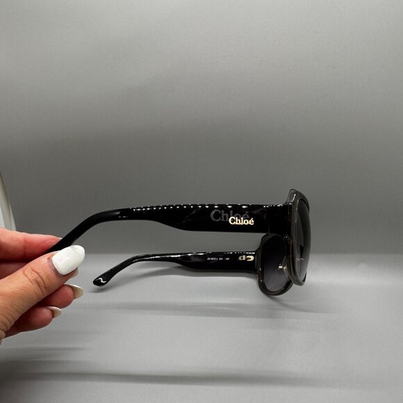 EUC Chloe Sunglasses Women CL2213, In Case, Made In France Brown/Gray/Grey - Picture 10 of 16